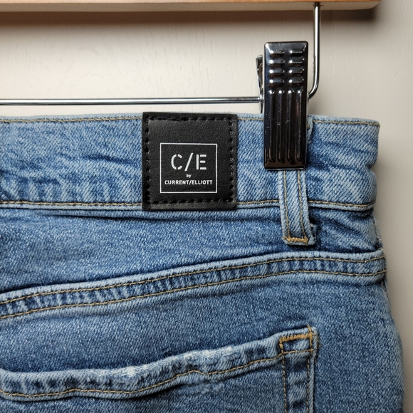 Current/Elliott Original Boyfriend Jeans | Distressed Denim | Relaxed | Size 28 - Picture 9 of 9